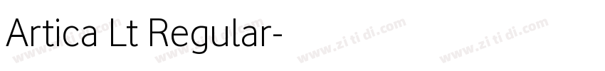 Artica Lt Regular字体转换